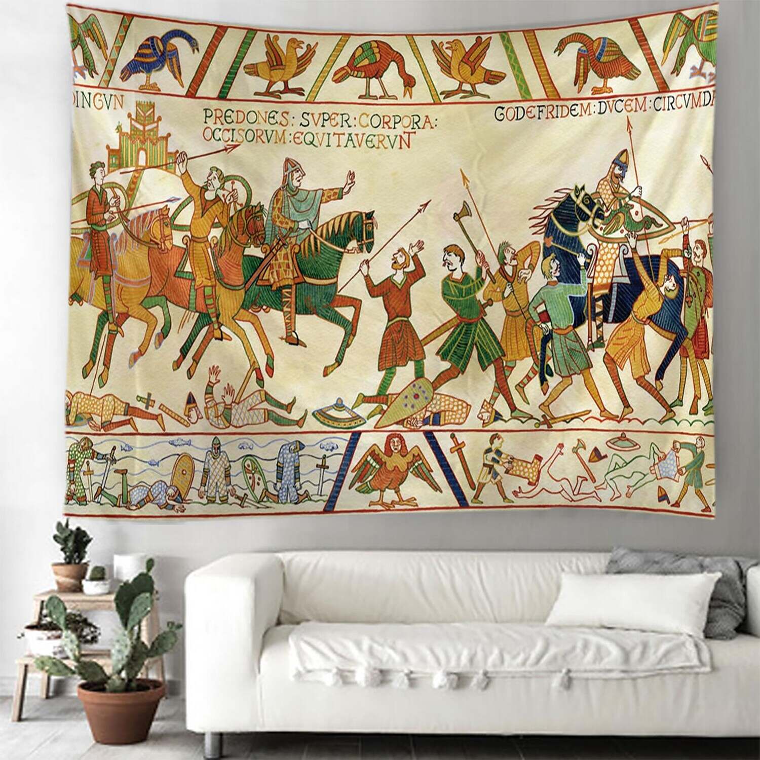 Bayeux Medieval Wall Tapestry Art Decor