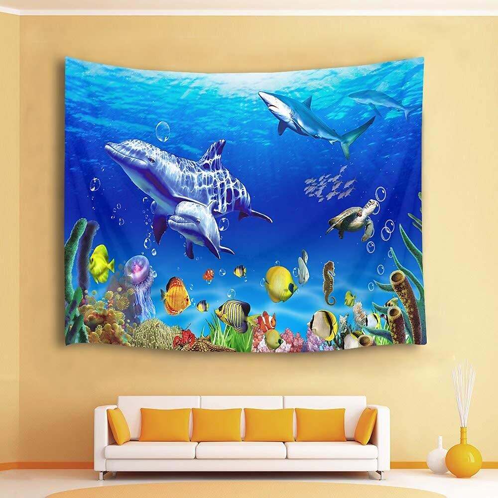 Marine Life Wall Tapestry Art Decor