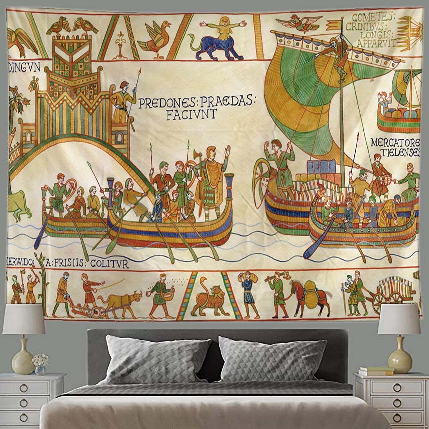 Bayeux Medieval Wall Tapestry Art Decor