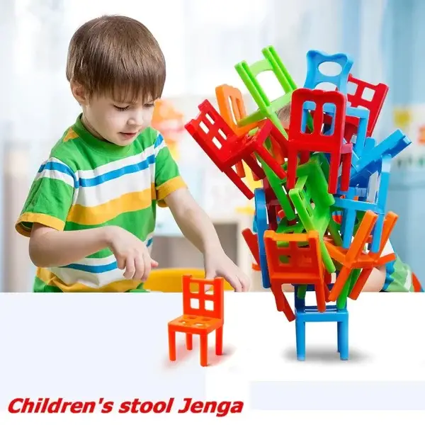 Christmas Hot Sale 48% OFF - Chairs Stacking Tower Balancing Game (18pcs)