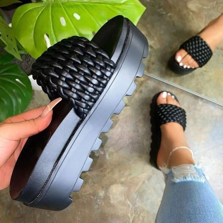 Women's Sandals Summer Flat Shoes 2023 Female Casual Wedge Slides Sandal Woman Platform Shoes Ladies Outdoor Beach Footwear