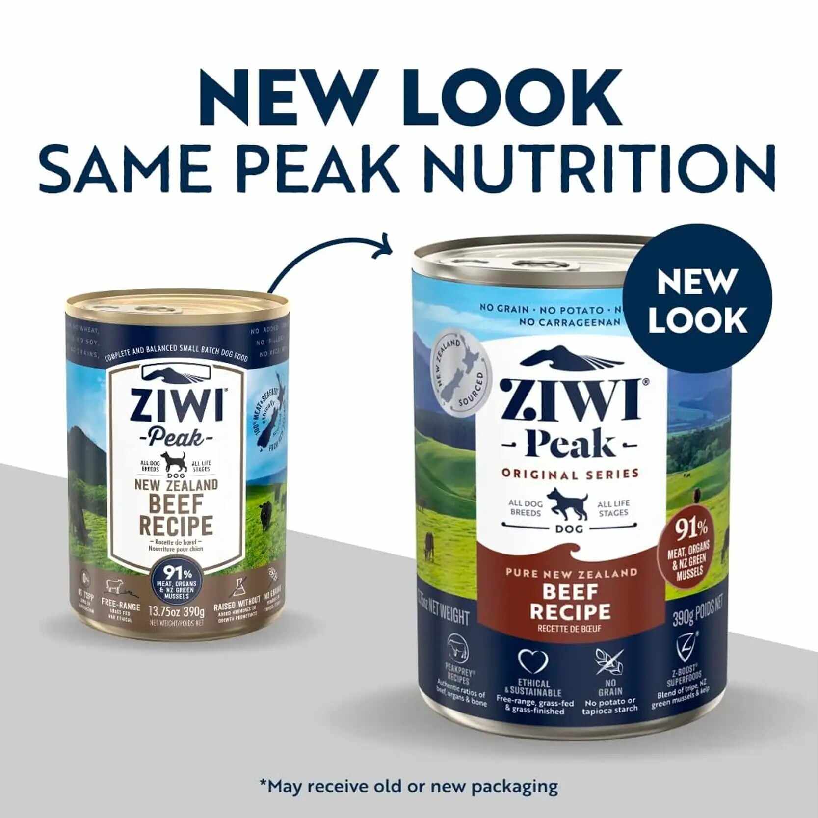 ZiwiPeak Moist Dog Food - Beef Recipe