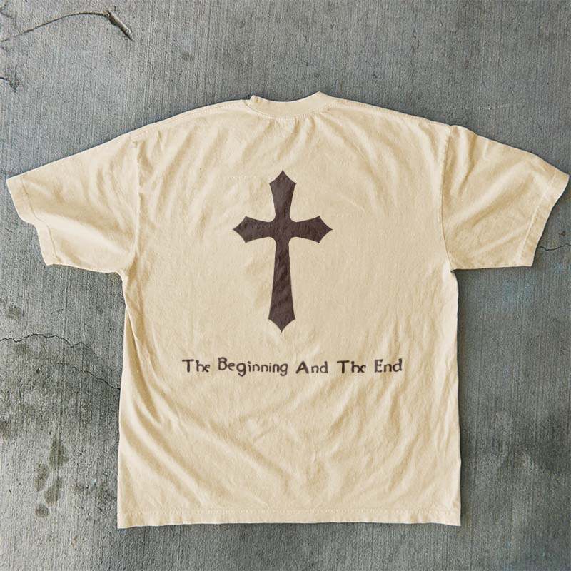 Jesus Saves Print Short Sleeve T-shirt