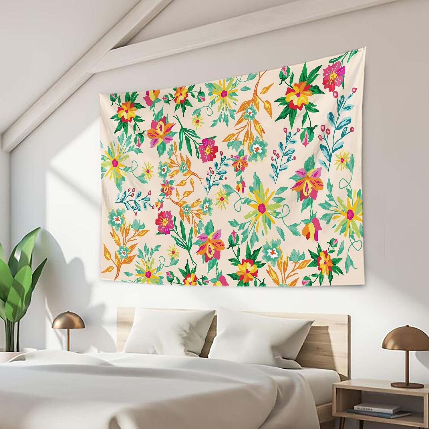 Floral Large Wall Tapestry Art Decor Photograph Backdrop