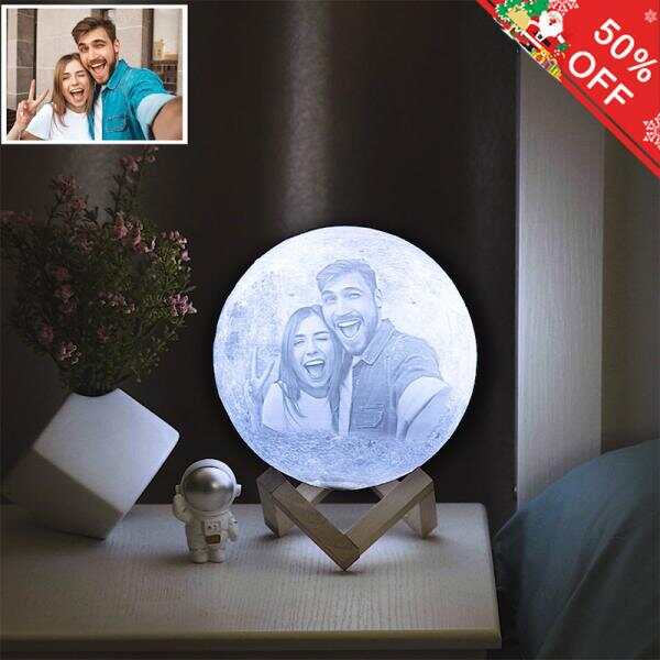 Custom 3D Photo Moon Lamp