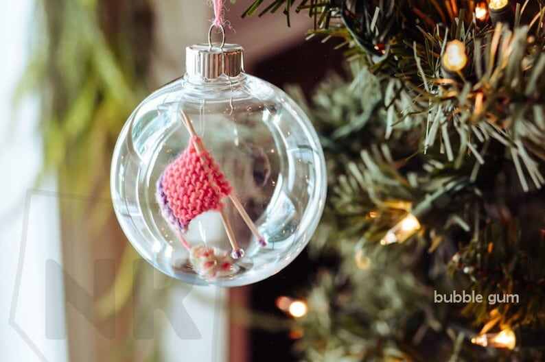 Knitting Ornament, Knitter Gift, Christmas Ornament, Knitting Gift, Holiday Decor, Christmas Decor, 2023 Ornament, Gifts for Knitters