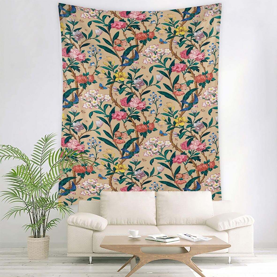Floral Large Wall Tapestry Art Decor Photograph Backdrop