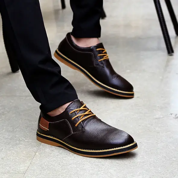 Vintage Business Casual Leather Shoes