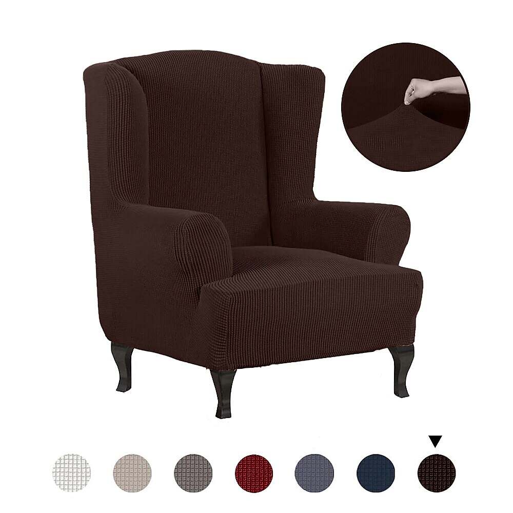 Stretch Wingback Chair Cover