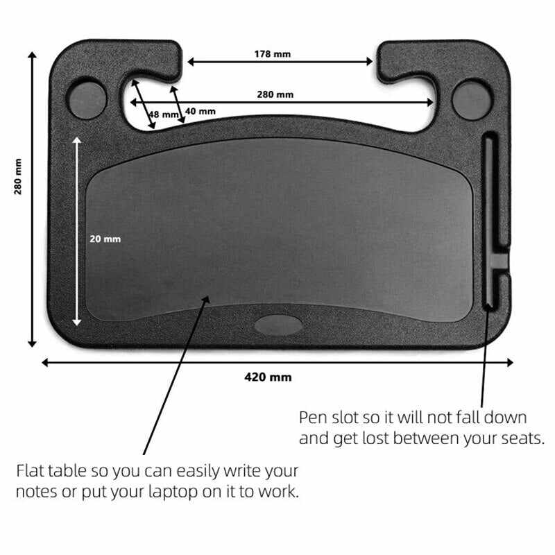 Car Steering Wheel Tray For Laptop & Food