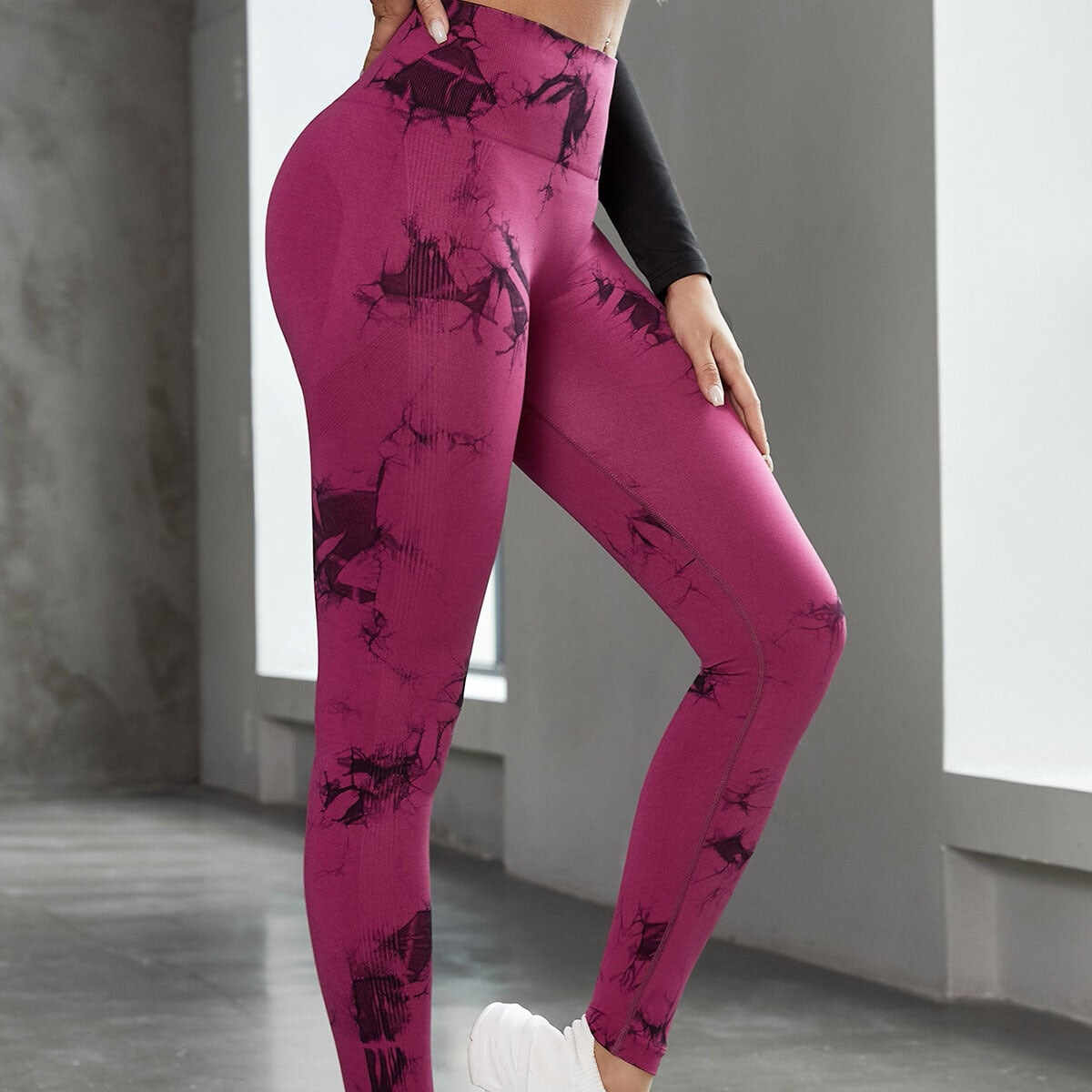 Seamless Tie Dye Leggings Women For Fitness Yoga Pants Push Up Workout Sports Legging High Waist Tights Gym Ladies Clothing