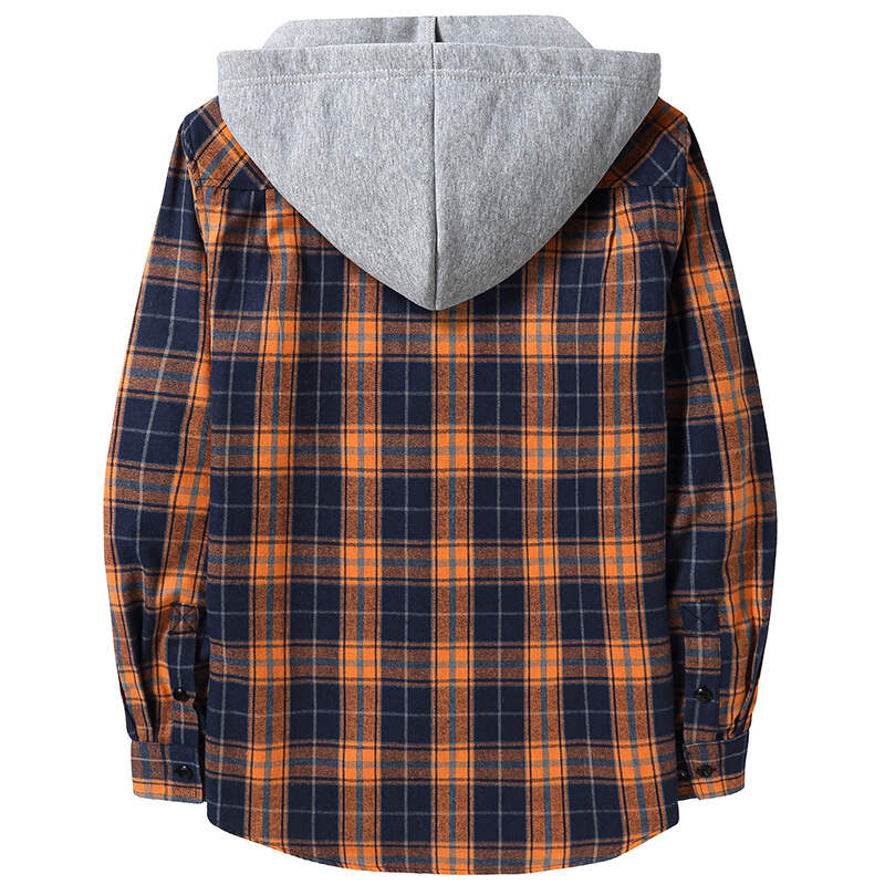 plaid hooded jacket - Buy 3 and get free shipping