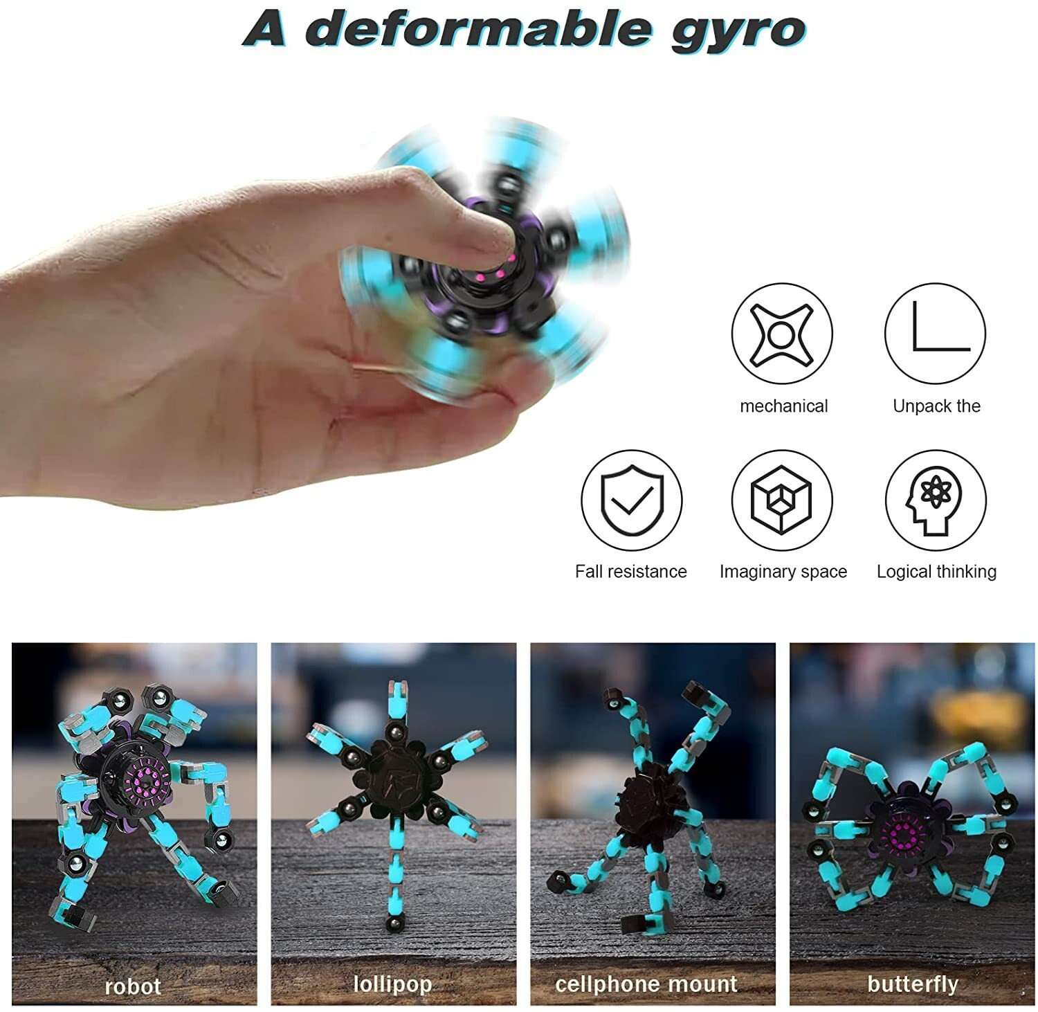 BIG SALE - 45% OFF - Transformable Fingertip Gyro(2023 New Year's best gift for family)