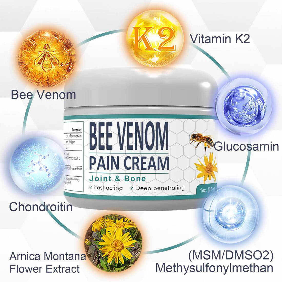 Bee Venom Joint Bee Venom Pain and Bone Healing Cream