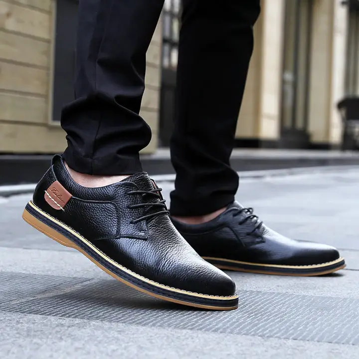 Vintage Business Casual Leather Shoes