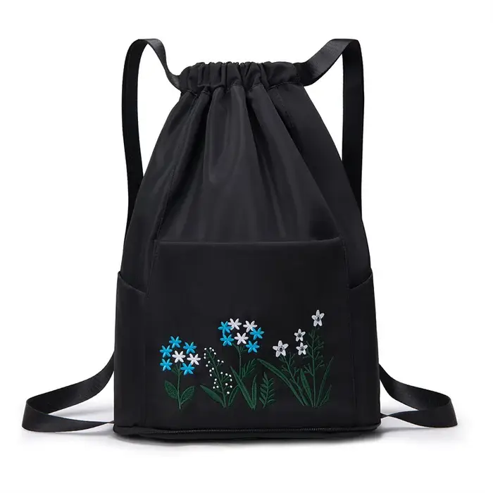 🔥49% OFF🔥Foldable Waterproof Drawstring Large Capacity Embroidered Backpack