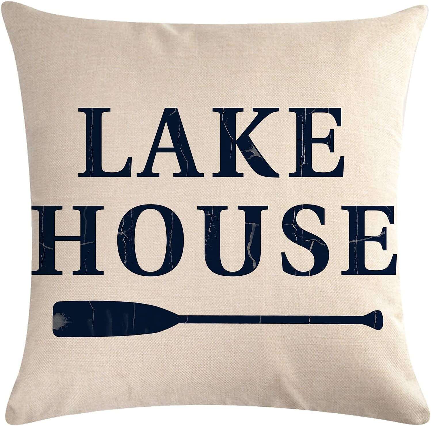 Lake House Anchor Double Side Pillow Cover 4PC Soft Decorative Pillowcase for Bedroom Livingroom Sofa Couch Chair Machine Washable