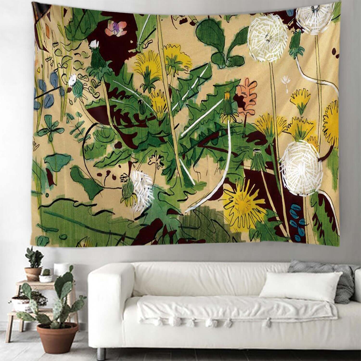 Floral Wall Tapestry Art Decor