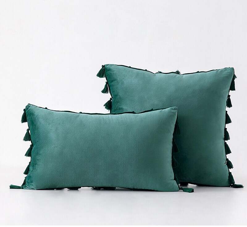 1 pcs Velvet Fringe Pillowcase Cover