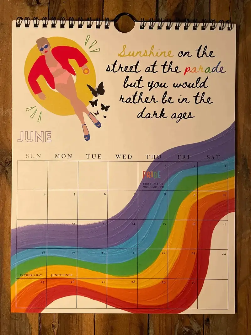 🎤📆 2024 Lyrics Wall Calendar-👍