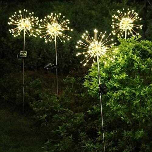 Outdoor Solar Fairy Light Firework LED stake garden-Buy 3 Free Shipping !!!