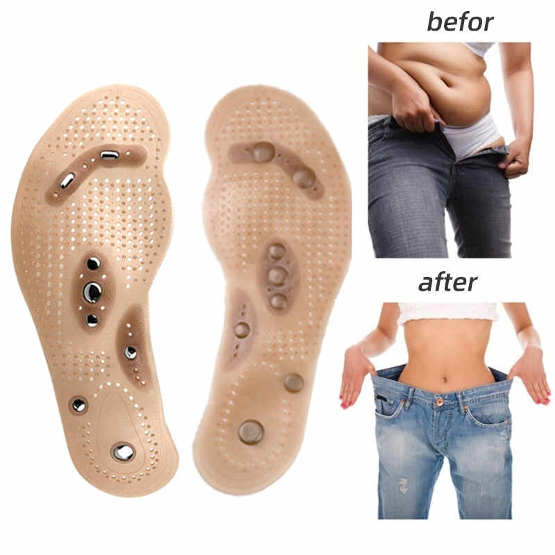 Acupressure Magnetic Reflex Insoles For Back & Foot Pain