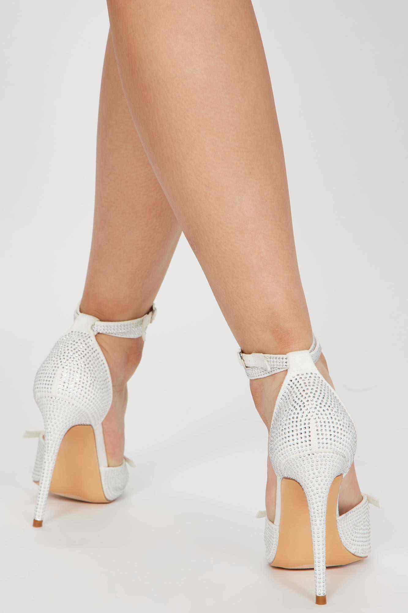 Estella Embellished Pumps   White