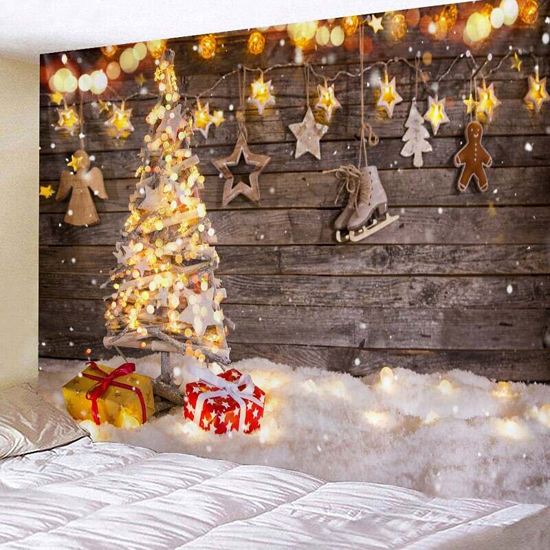 Christmas Holiday Party Wall Tapestry Art Decor