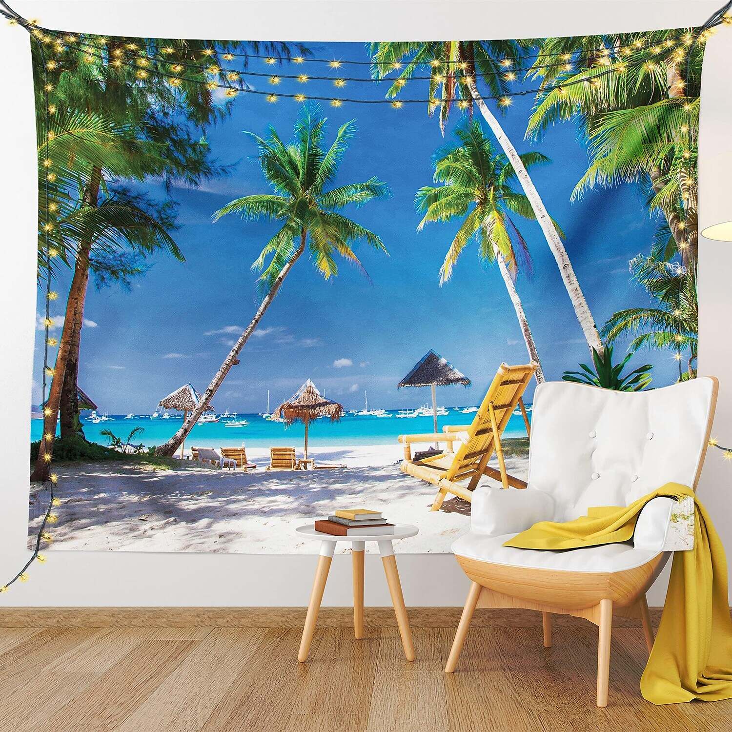 Beach Theme Wall Tapestry Art Decor Photograph Backdrop