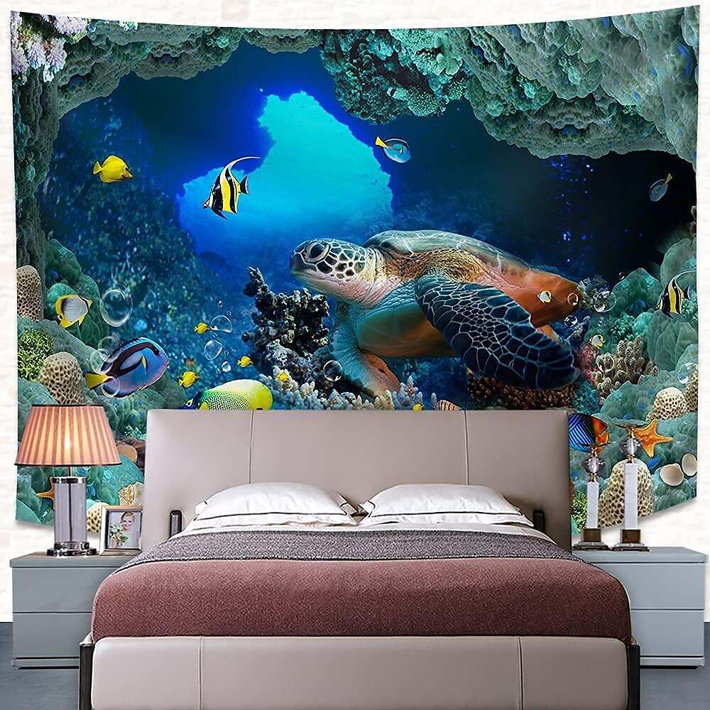 Sea Turtle Wall Tapestry Art Decor