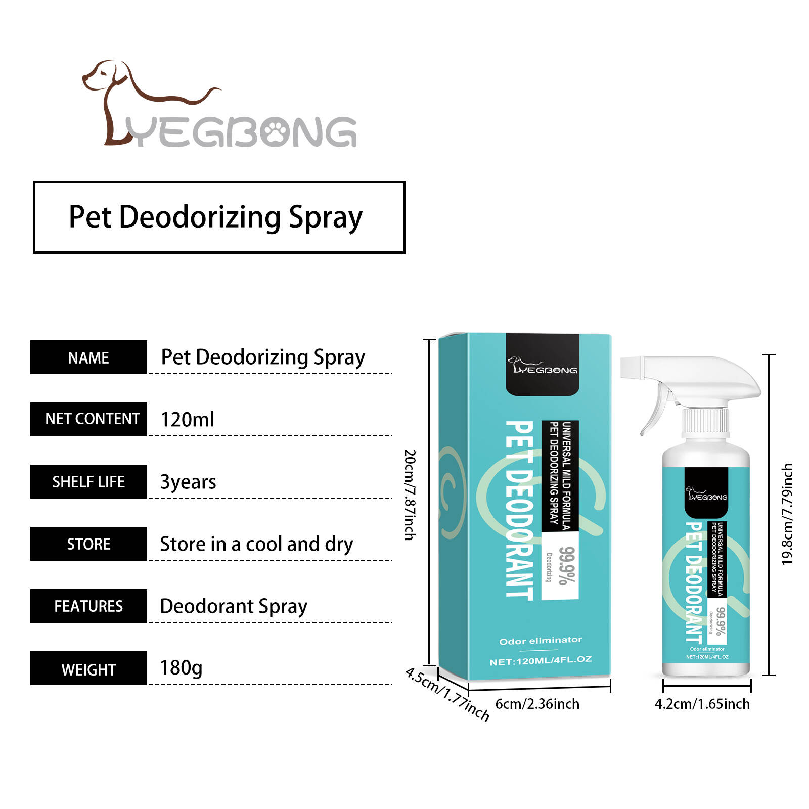 Pet Deodorizing Spray