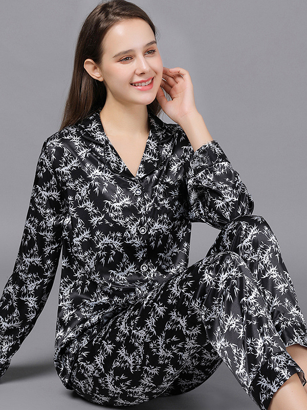 Regular Sleeve Simple Others Regular Fit Couple Pajamas Pajama Set