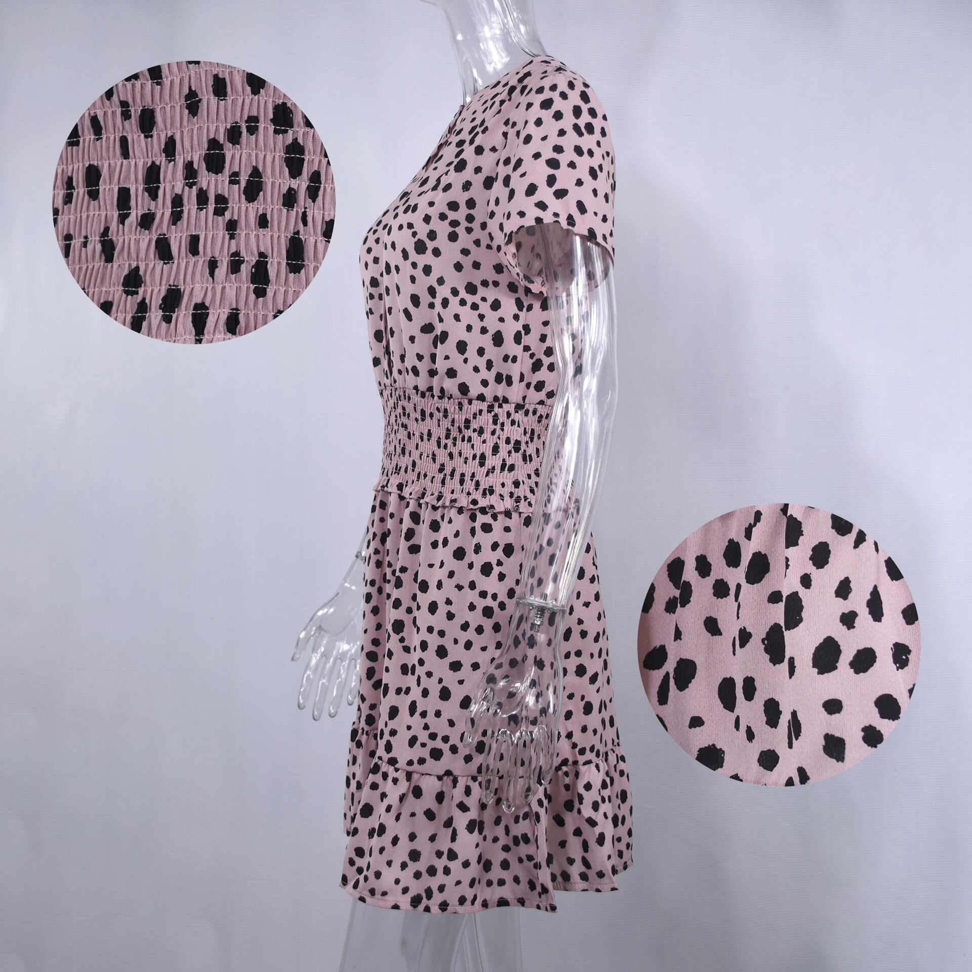 Nightclub Polka Dot Bag Hip Dress