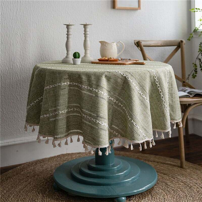 Pastoral Tablecloth Cotton Linen Fabric Table Cloth