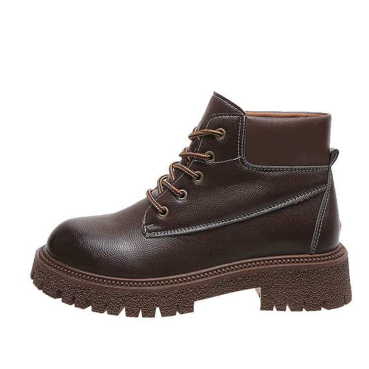 Women's Vintage Genuine Leather Martin Boots