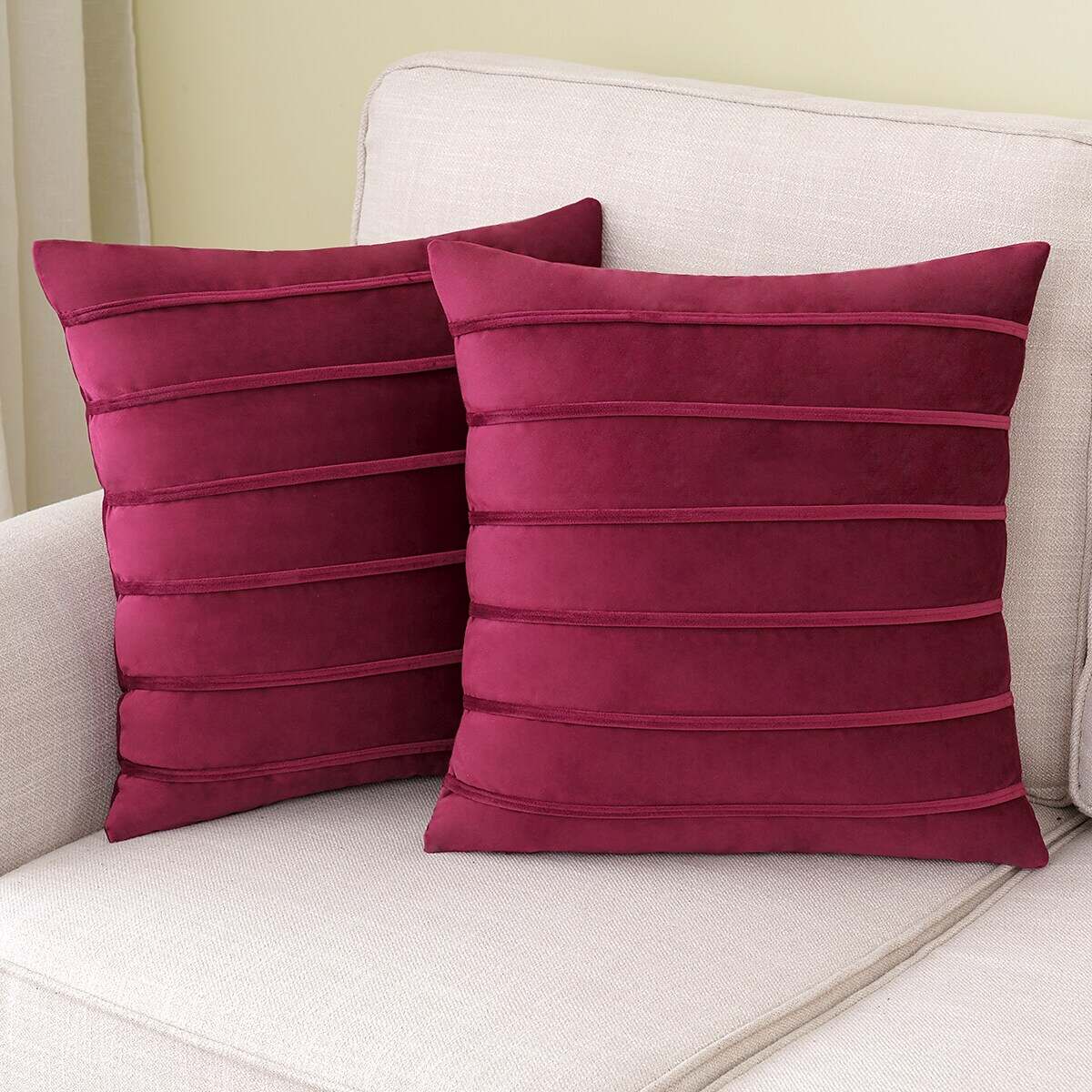 Solid Color Velvet Pillowcase Cushion Cover