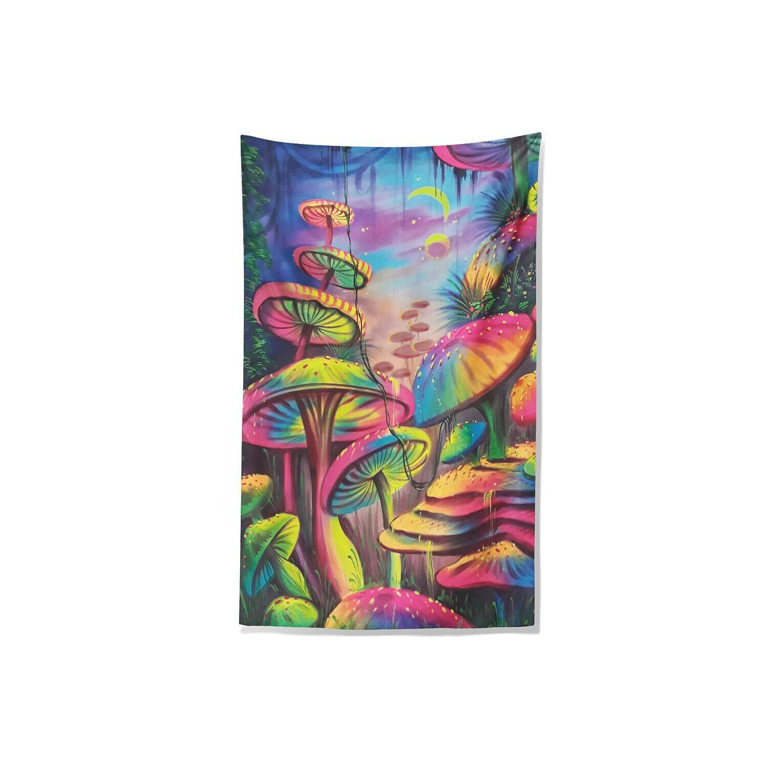 Trippy Mushroom Wall Tapestry Art Decor