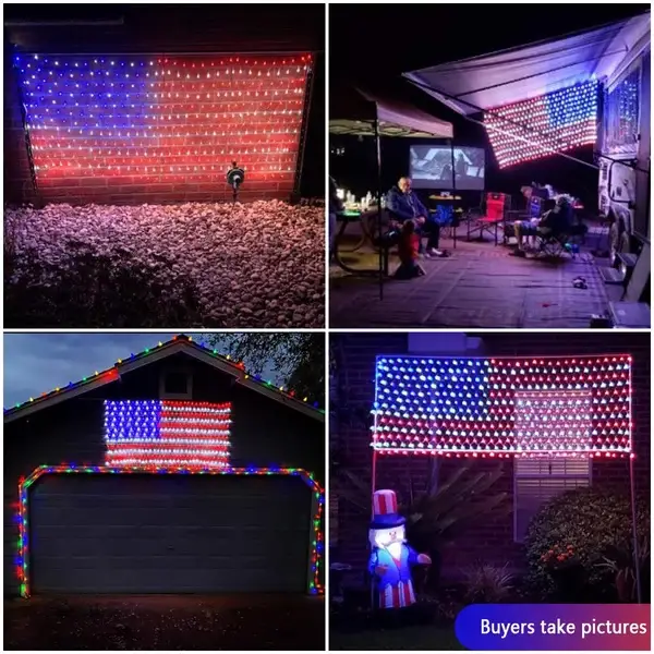 420 LED - Large Outdoor Flag Net Lights