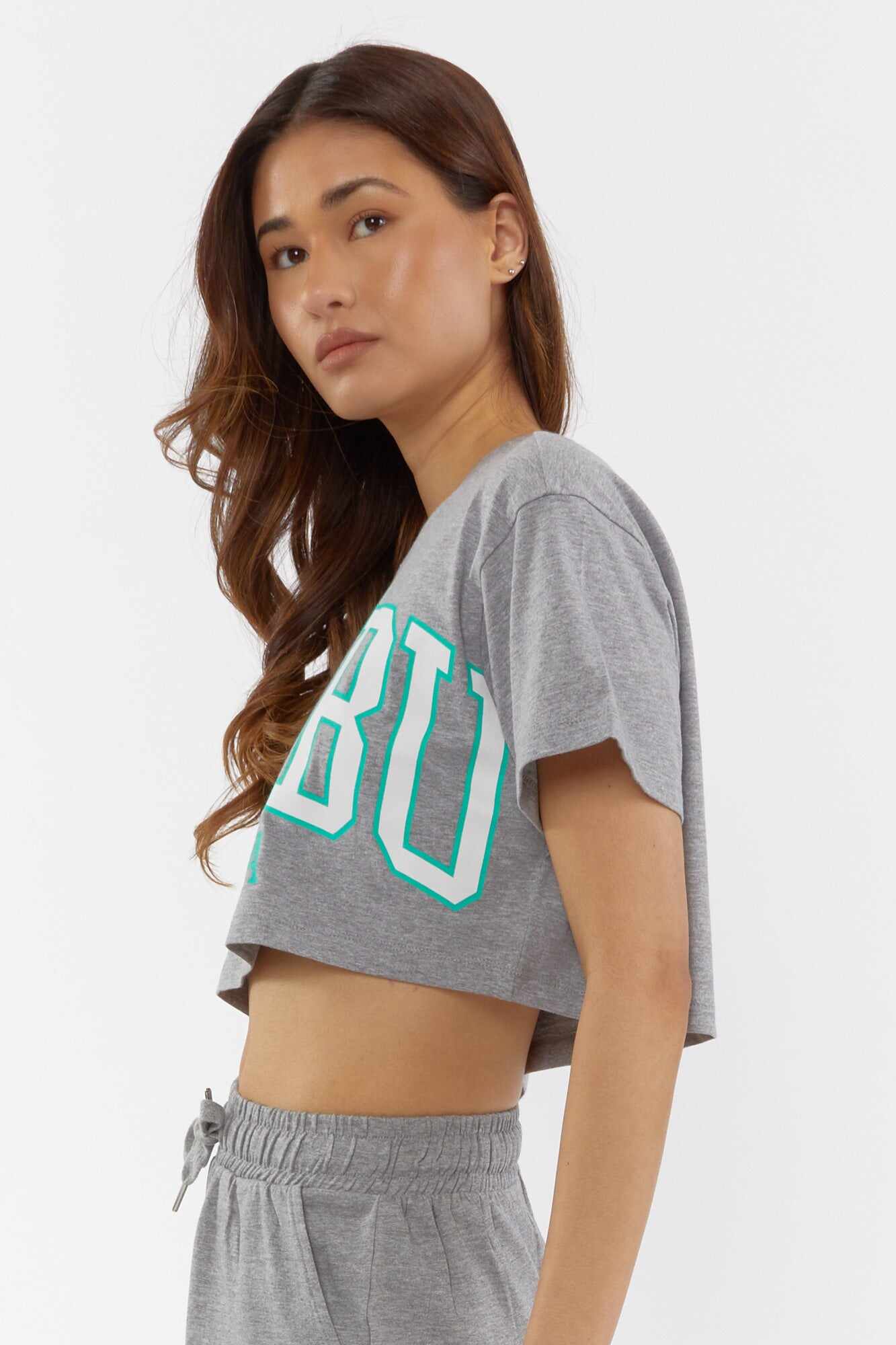 Women Apparel | Graphic Cropped Tee Light Pink Forever21 - BX22811