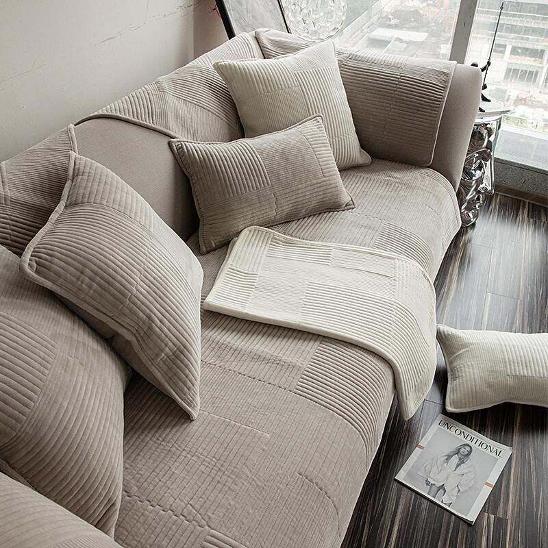 Sofa Seat Cover Couch Slipcover Grey for Sectional Sofa Cover(Sold By Piece,Not All Set)