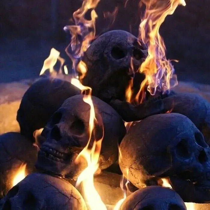 Halloween Pre Sale 50% OFF Terrifying Human Skull Fire Pit