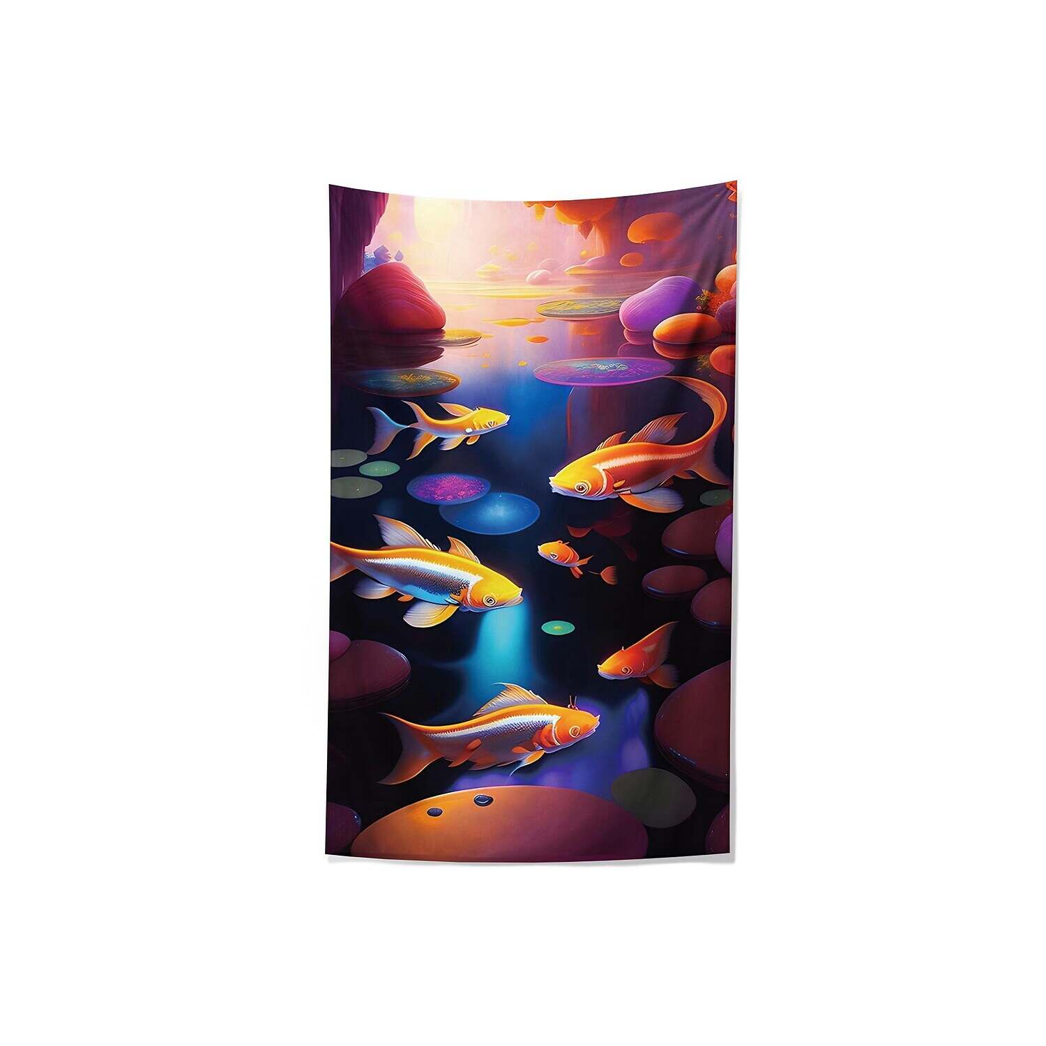 Colorful Fish Ocean Wall Tapestry Art Decor