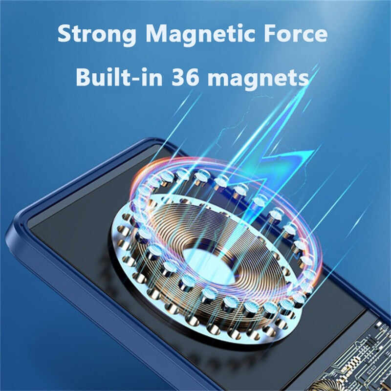 NEW 10000mAh Portable Magnetic Wireless Power Bank