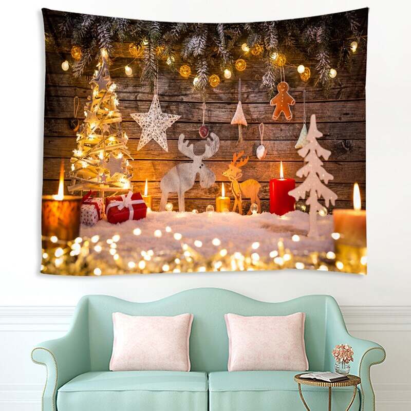 Christmas Tree 3D Wall Tapestry Art Decor