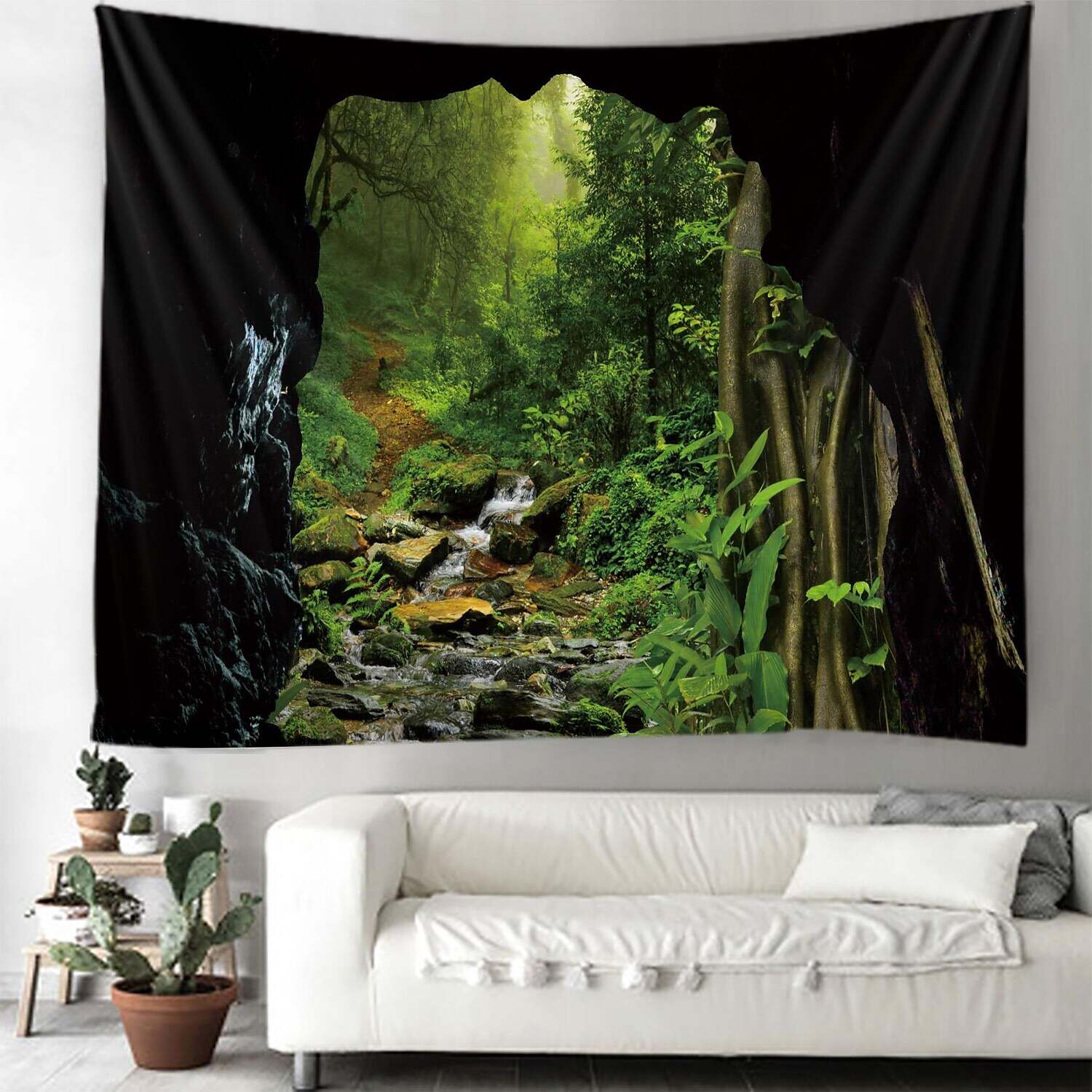 Natural Large Wall Tapestry Cave Art Decor Photograph Backdrop