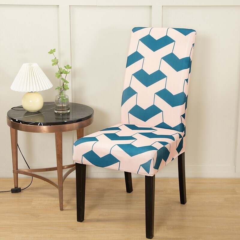 2 Pcs Stretch Kitchen Chair Cover Slipcover