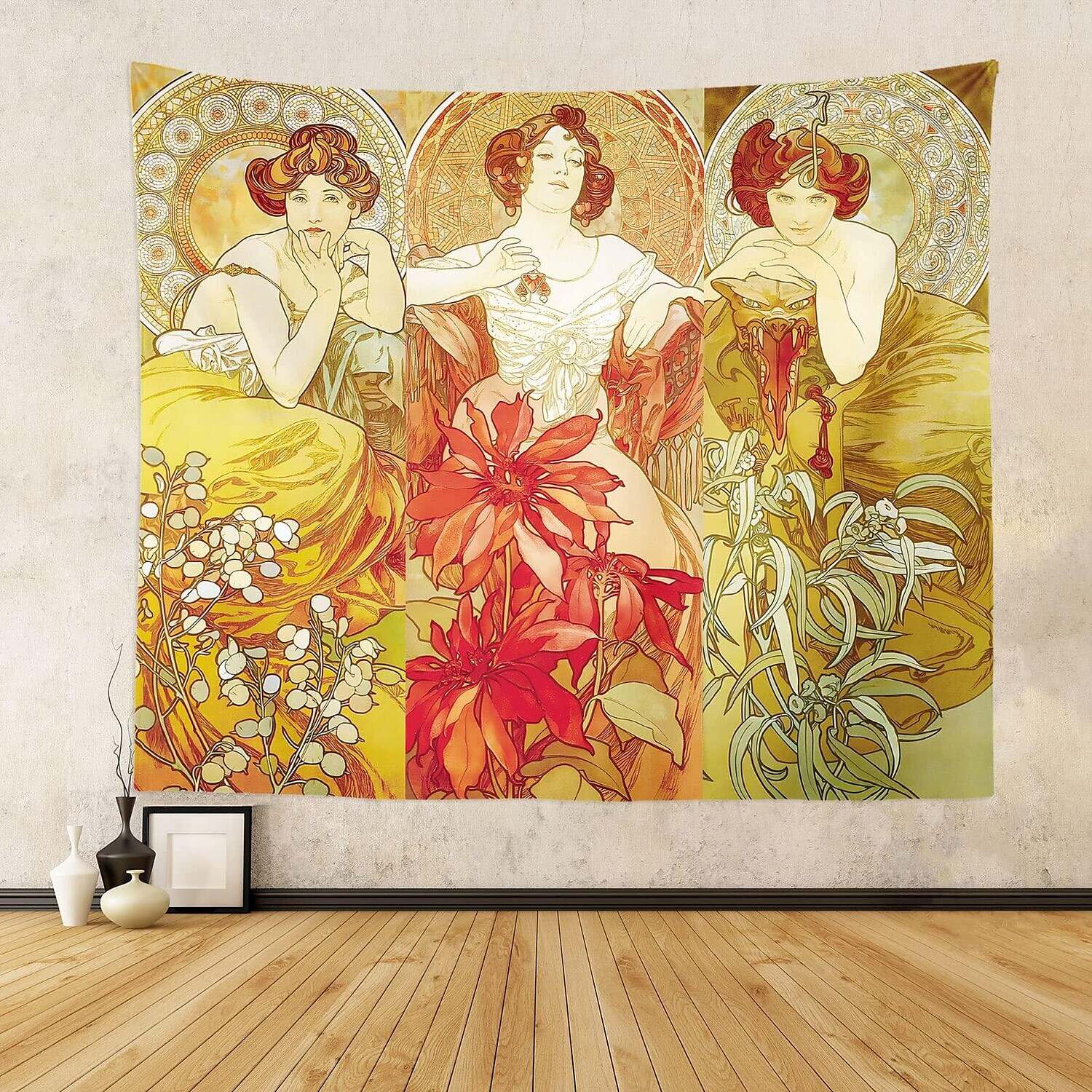 Art Nouveau Victoria Wall Tapestry Decor Room Decoration