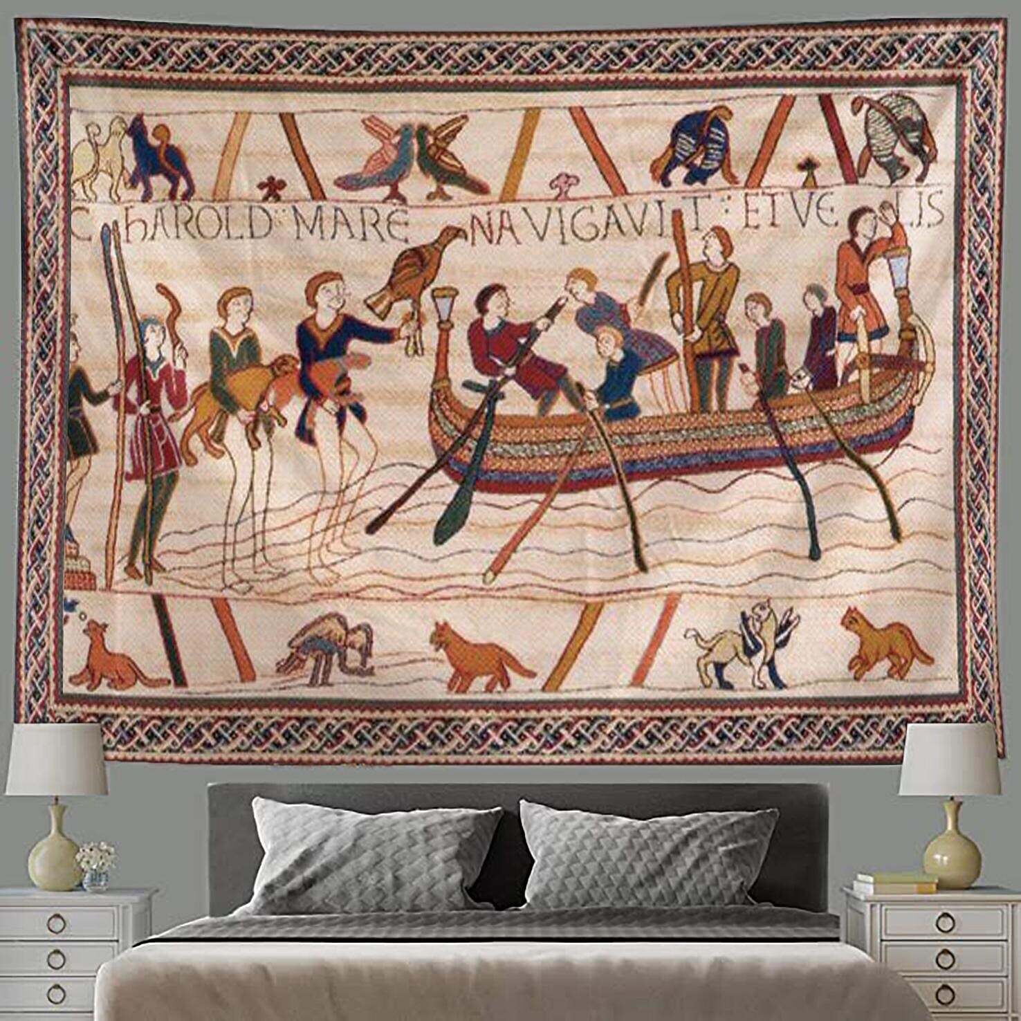 Bayeux Medieval Wall Tapestry Art Decor