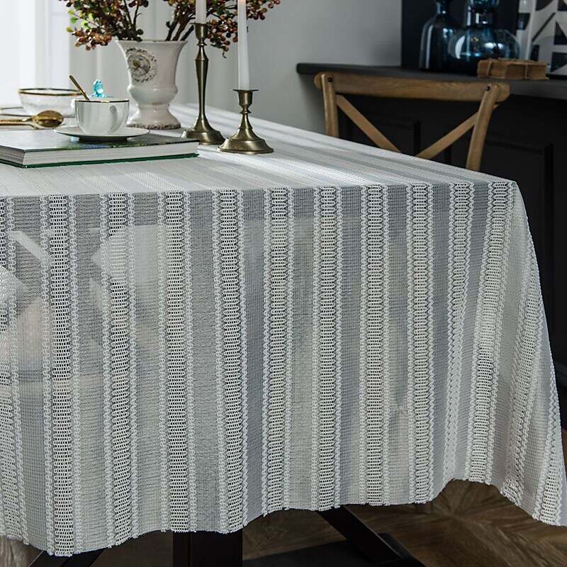 Pastoral Tablecloth Washable Table Cover with Dust-Proof Wrinkle