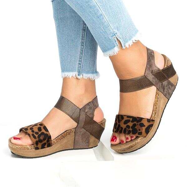 Low Heel Wedge Sandals